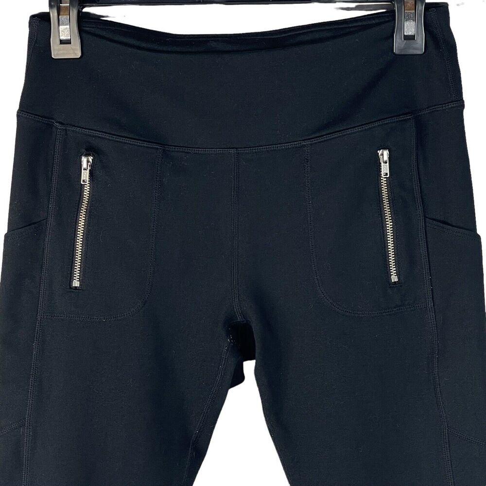 Fabletics Small Capri Legging Pants Zip-Pocket St… - image 2